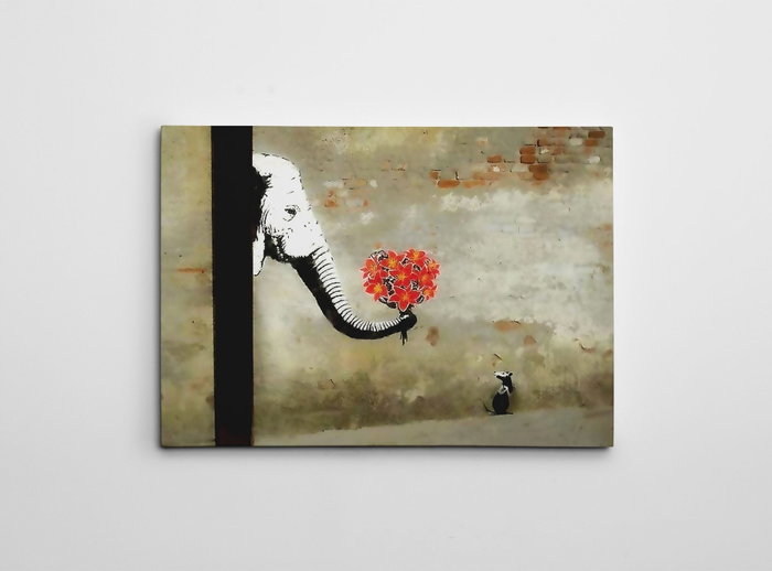 Wallity Lienzo Decorativo Banksy WY116 50 x 70 cm